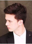 メンズ 大人ショート アップバング 刈り上げない