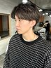 メンズカット＋カラー＋パーマ（スパ、眉カット付）