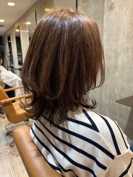 ヘア ルーナ バイ アプリーレ(hair lune by Aprire) ナチュラルくびれヘア大人可愛いレイヤーカット外ハネミディアム