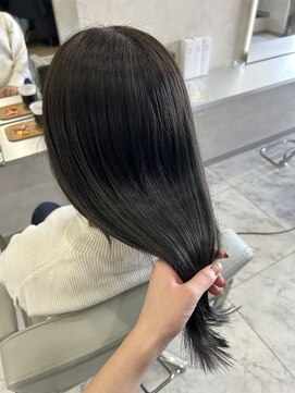 キング(K!ng) 縮毛矯正髪質改善ハイライトレイヤーカット楠葉美容室エクステ