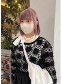 グレージュ切りっぱなしボブ前髪ありミニボブミルクティベージュ