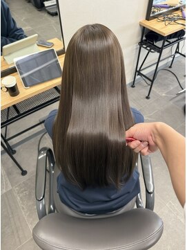 エレクシィ(ELEXY) 美髪ストレート　ダークブラウンロングスタイル