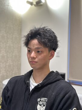 理容 うめむら 色気溢れる大人なツイストアップバング