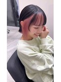 ピンク　ブリーチ　インナー