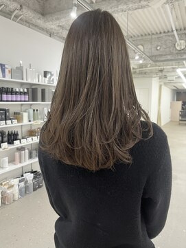 ノウハウ タニマチ(KNOWHOW tanimachi) ふわっとワンカールレイヤー/赤み消しカラー/オリーブグレージュ