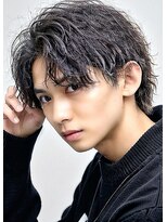 サンティエ 中央駅店(scintiller) 波巻きスパイラルツイストスパイラルパーママッシュメンズヘア