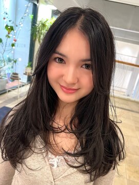 レイヤーカット/顔周りレイヤー/前髪カット/