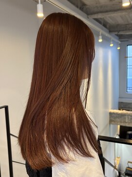 ヌープヘアーアイス(NUUP.hair ici) ★ブリーチなし暖色レッドピンクアプリコットオレンジ春カラー