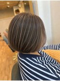 【Elme 野呂】ナチュラルハイライト×ショートボブ