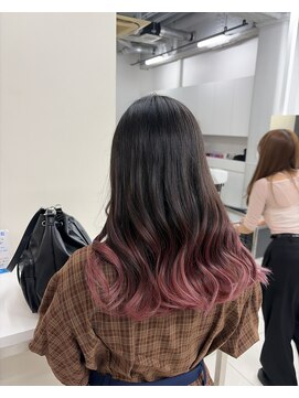 アライブ ハラジュク(ALIVE harajuku) ブリーチインナーバレイヤージュグラデーションカラー夕貴