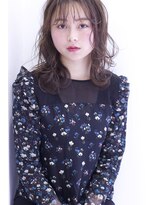 アンソメット 上津店(UN SOMMET)&nbsp;外ハネミディ/シースルーバング（外国人風カラー）