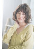 ひし形シルエット グレージュ 20代 30代 大人かわいい ボブ 簡単
