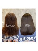 《美髪ケア》髪質改善トリートメント×20代つやストレート