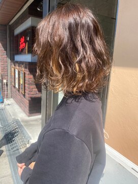 フロート 小阪店(float) ゆるウェーブ_クールショート ピンクグレージュ ボブルフ