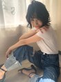 ジェイ フィール J.feel 透明感のあるグレージュに動きのあるゆるふわボブスタイル