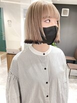 エミス バイ メルト 吉祥寺(emis by melt)&nbsp;【堀惠洋平】ウルフ　ミルクベージュ　ブラック　ブリーチ