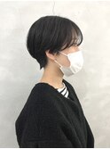 ウザバング黒髪マッシュショート