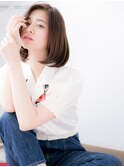 海浜幕張/髪質改善/ベージュピンク×内巻きワンカールボブc