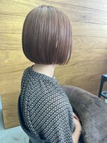 デイバイヘアーポケット(Day.by hair pocket) ミニボブ×コーラルピンク