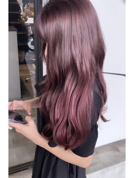 ルーツ(Roots) ベージュピンク/ラベンダー/艶カラー/触覚髪