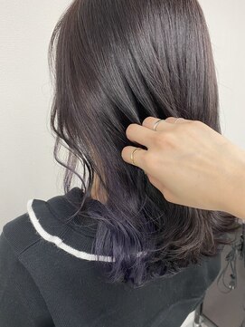 アオアクア バイ グルグル 小岩店(ao akua by GULGUL) パープルインナーカラー☆