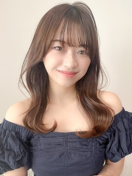 レア 表参道(L'ea) 黒髪クラゲヘアーオリーブグレー小顔ココアベージュ