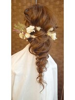 ユアーズ 四街道店(HAIR&NAIL YOURS) ブライダル編みおろしヘアアレンジ