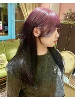 ロチカバイドールヘアー 心斎橋(Rotika by Doll hair)&nbsp;roots color  ピンク×ブラック