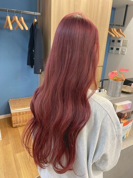 リノショアーズ 元町店(RINOSHORES) 透明感カラー★ダブルカラーブリーチチェリーピンク