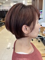 アントワープトーキョー(antwerp TOKYO)&nbsp;40代50代大人丸みショートカット髪質改善ピンクベージュ髪質改善