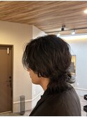 ツイストスパイラルレイヤーウルフメンズパーマ