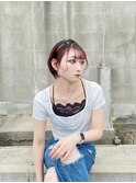 イメチェン/ホワイトブロンド/外ハネボブ/美髪/大津/瀬田