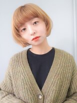 ラフィス ヘアー センス 広島袋町店(La fith hair SEnSE) 【La fith】レイヤーボブ×ケアブリーチ×ミルクティーベージュ