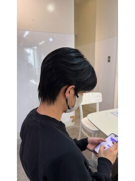 アンジェ(ange) メンズセンターパートウルフ