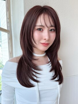 アフロート ディル(AFLOAT D'L) ☆似合わせカット顔まわりカット小顔レイヤー暗髪カラー◎