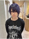 ラベンダーカラーアニメ前髪中性ウルフ【広島/本通】