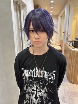 ジル(JiLL.) ラベンダーカラーアニメ前髪中性ウルフ【広島/本通】