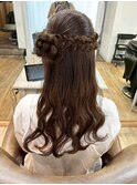 【横浜/横浜駅】編み込み×ハーフアップアレンジ