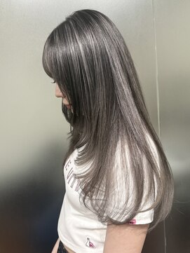 ワンスタイル(One style) 【ケアブリーチ2回】バレイヤージュ＋髪質改善トリートメント