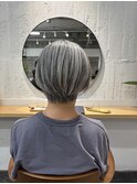 立体ショートヘア　