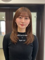 ヴィヴカウンター(VIVE counter)&nbsp;ミルクティーブラウン×レイヤーカット◎