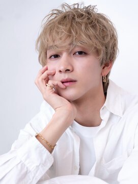 エフエム 明大前(FM) MEN’SHAIR×リバースセンターパート/フェザーパーマ/メンズ