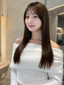 シーシンジュク 新宿南口(Sea shinjuku) イメチェン×ピンクベージュ[アンブレラカラー/前髪]