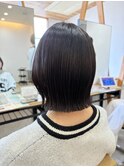 切りっぱなしボブ