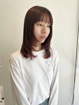 フォークロア 本店(Folk Lore) ピンクミディアムレイヤー