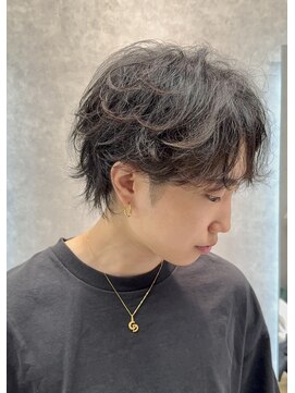 デバイス バイ フレイムス 越谷(DEVICE by Frames) シャドウフェザーパーマショート20代30代直毛動き出ない悩み越谷
