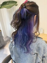 フルショウ 栄店(FURUSHO) blue×purpleインナーカラー