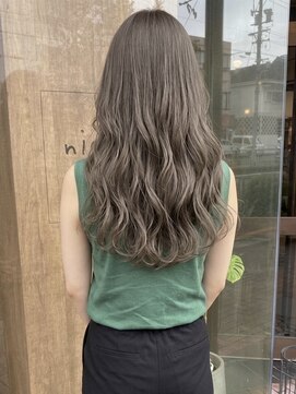 ニコリヘアワークス(nicori hair works) ロング×シルキーグレージュ1