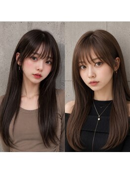 ロハスバイケンジ(LOHAS by KENJE)の写真/まるで地毛のようなナチュラルストレート。質感もデザインも妥協しない“髪質改善ストレート”を。
