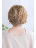 吉祥寺/美髪デザインカラー無造作カールボブディ丸みショート031